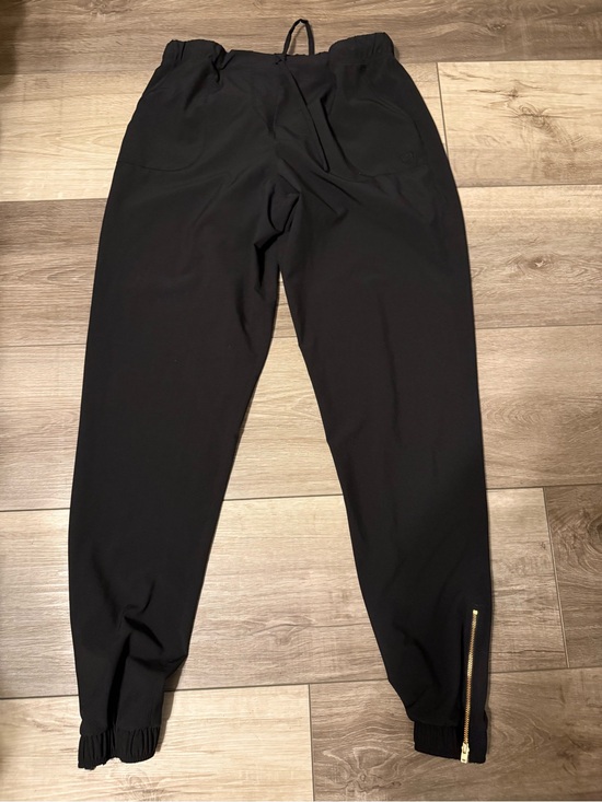 Albion Pants - Albion Black Track Joggers with Gold Zipper